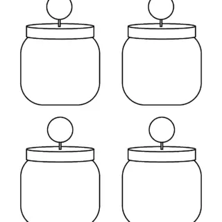 Jar Template - Four Jars | Planerium