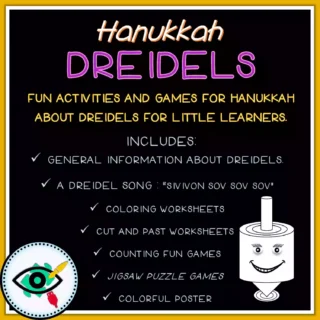Hanukkah Dreidels Activity Pack - Image 4