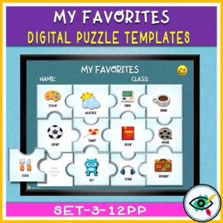 Puzzle templates in PowerPoint for Distance Learning - Featured 5
