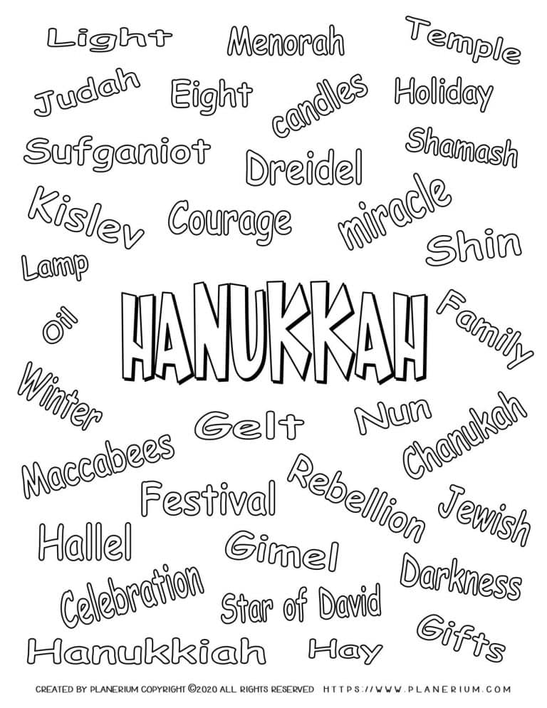 Shavuot Word Scramble in English | Planerium