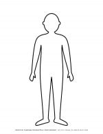 Man Standing Silhouette Outline | Planerium