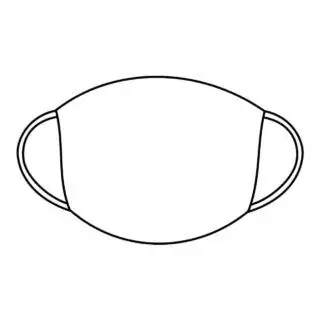 Face mask Outline Printable Template | Planerium