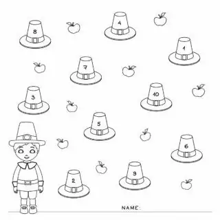 Color by Number - Thanksgiving Worksheet | Planerium