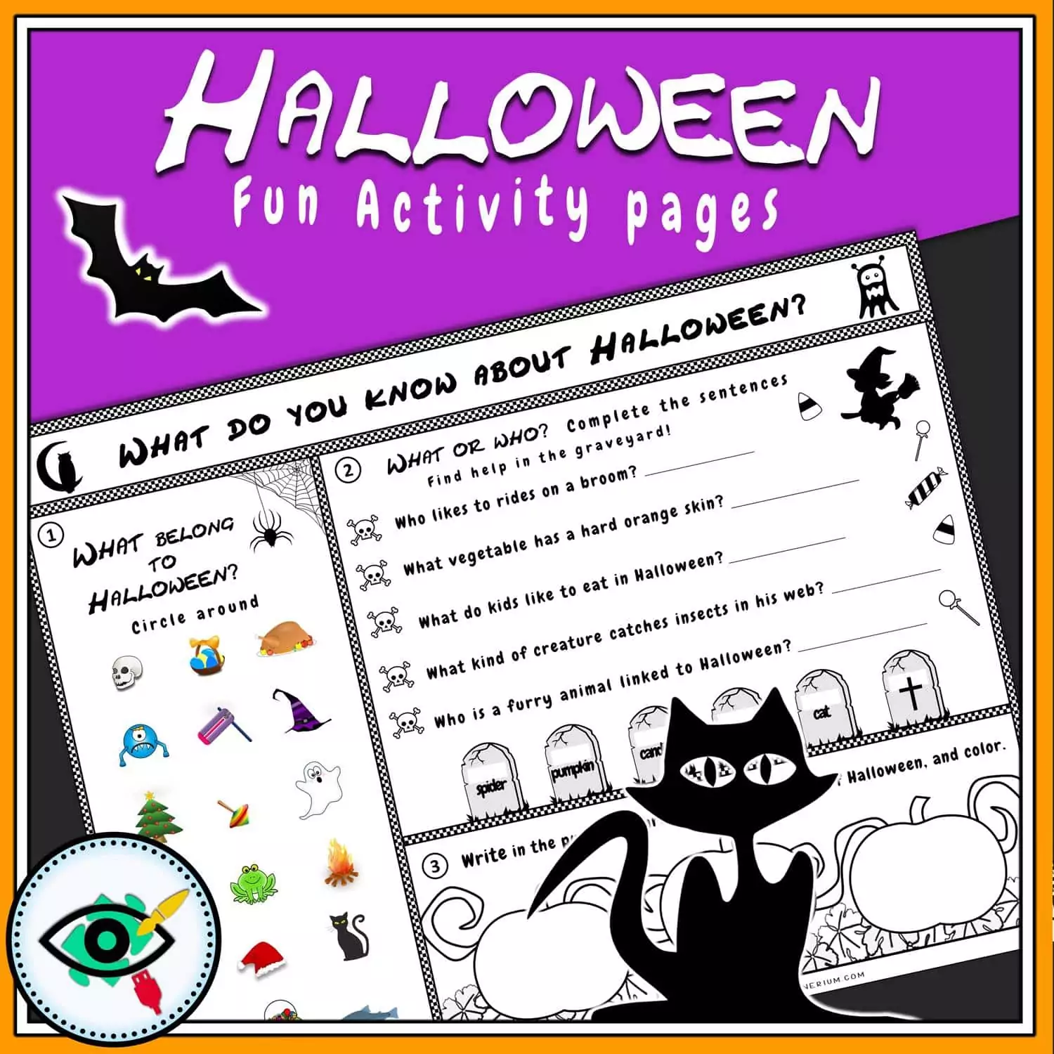 Halloween - Activity Pages for Kids - Image 2
