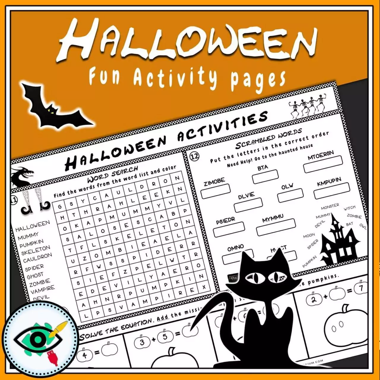Halloween - Activity Pages for Kids
