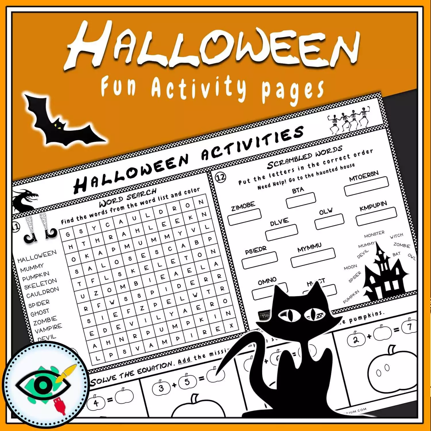 Halloween - Activity Pages for Kids - Image 3