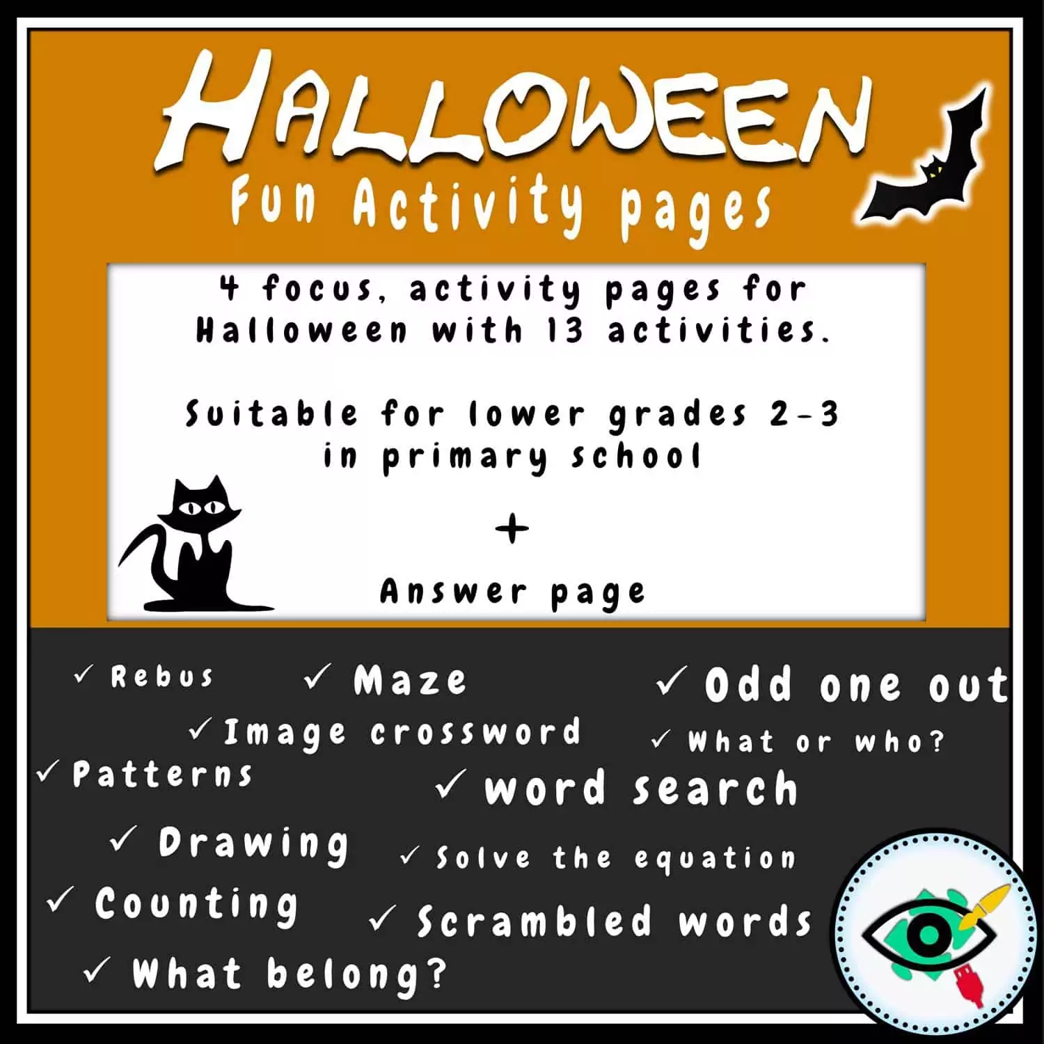 Halloween - Activity Pages for Kids - Image 5