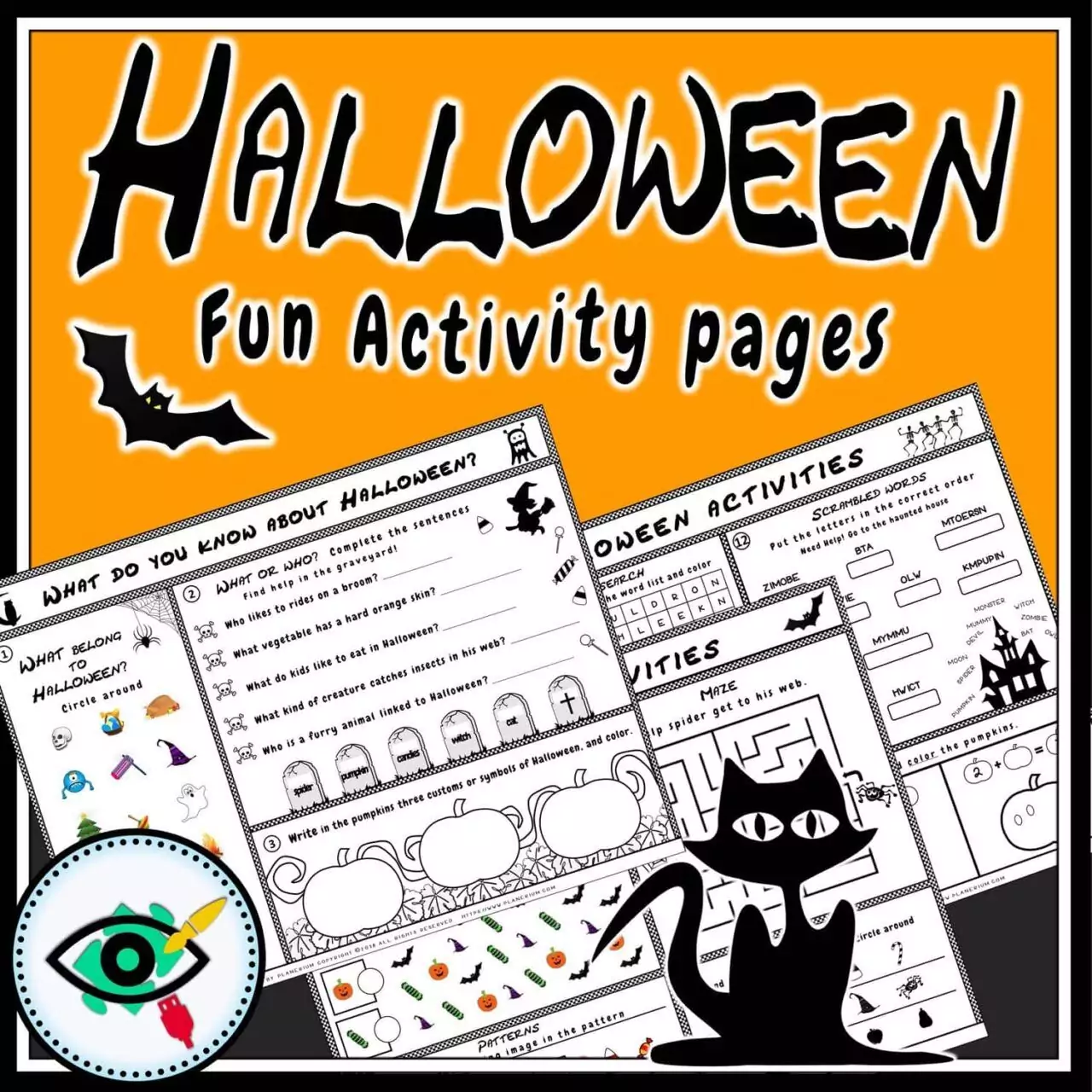 Halloween - Activity Pages for Kids