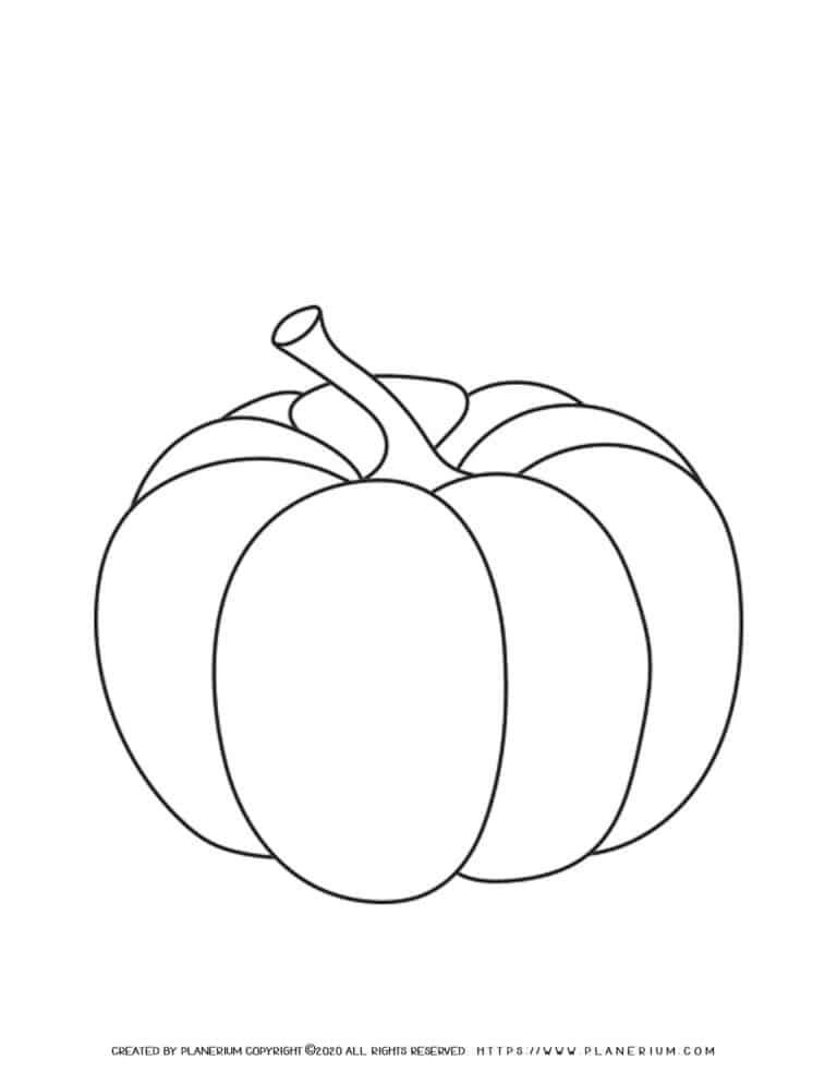 Pumpkin Template - Four Pumpkins | Planerium