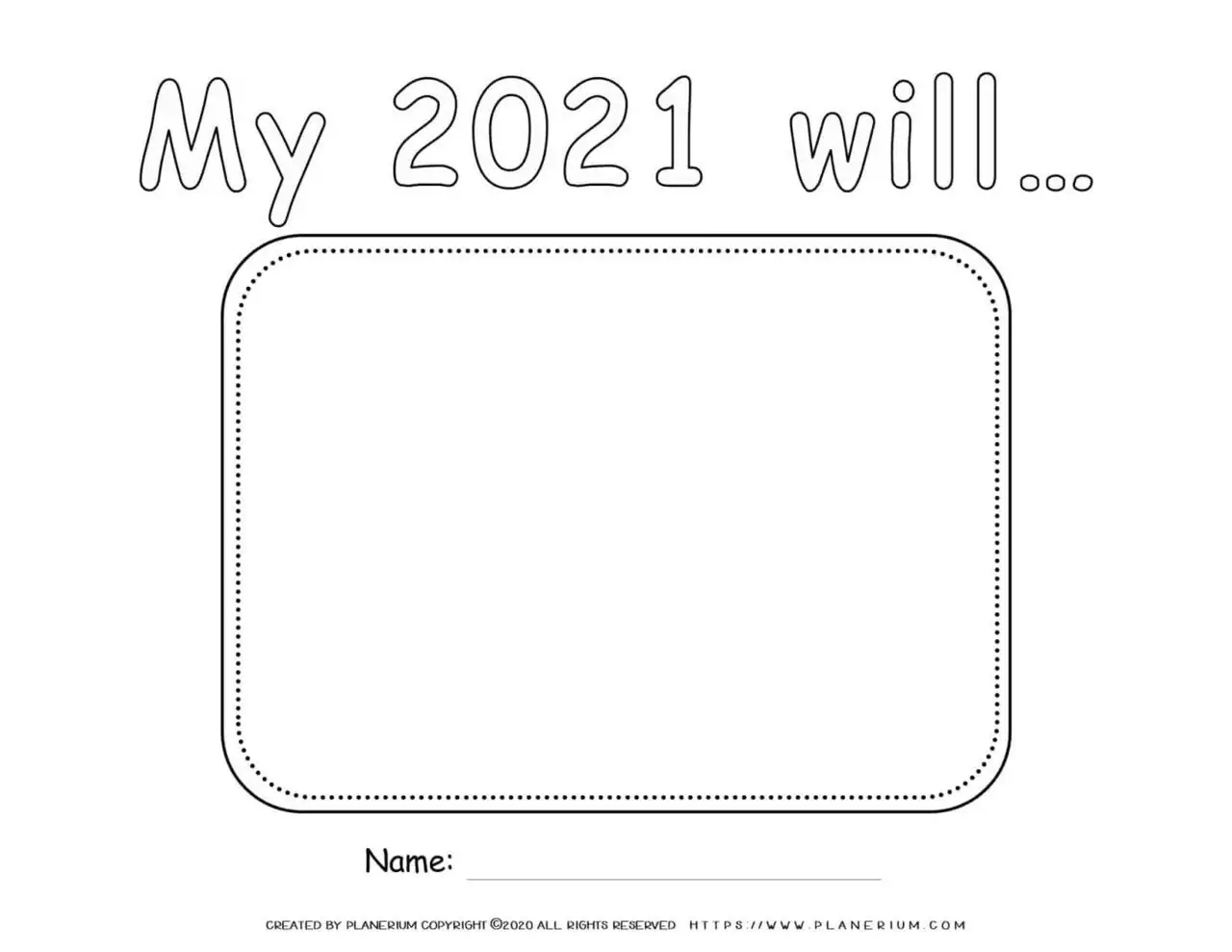 Self Reflection 2021 - How My Year will be | Planerium