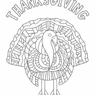 Thanksgiving Turkey - Coloring Page | Planerium