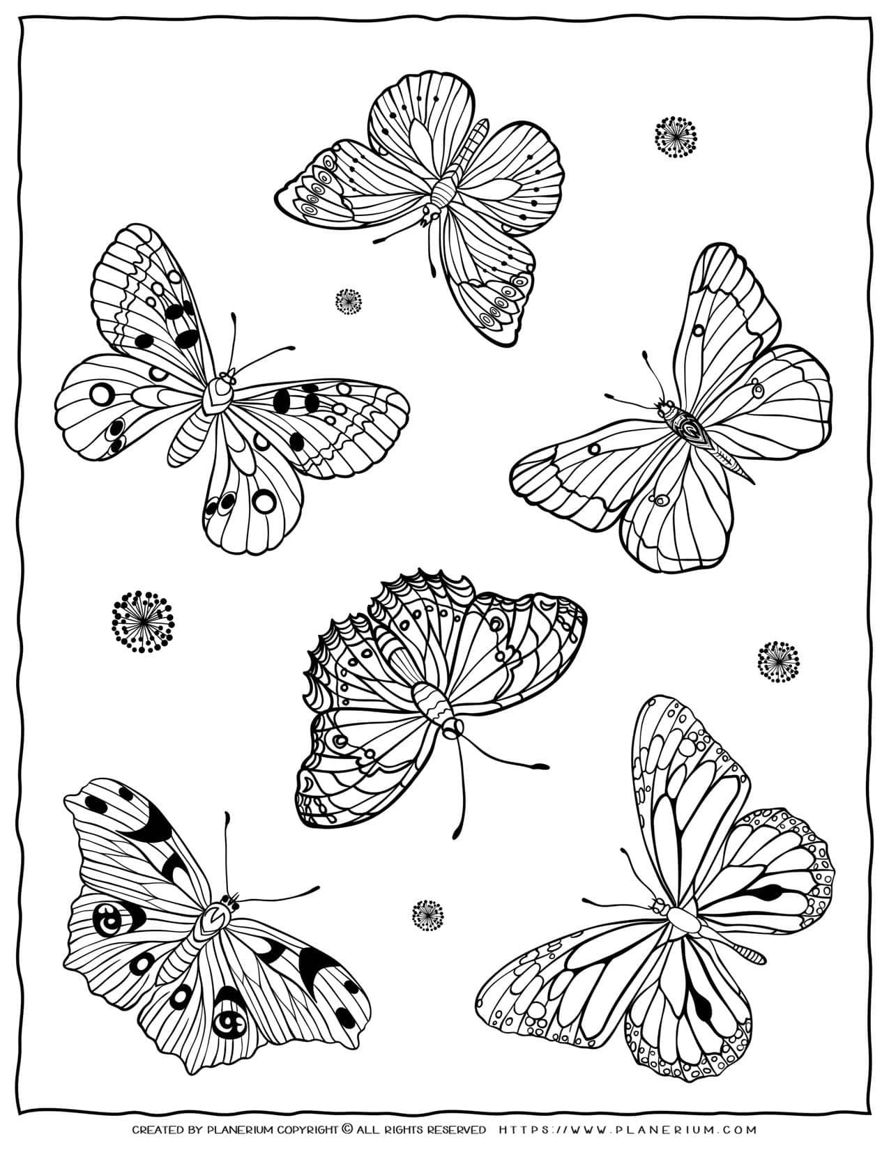 Finished Adult Coloring Pages Butterfly Coloring Pages