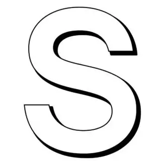 Alphabet Coloring Page - English Letter S Capital | Planerium