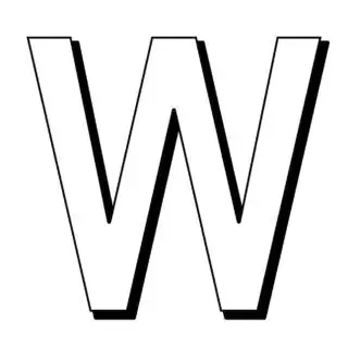 Alphabet Coloring Page - English Letter W Capital | Planerium