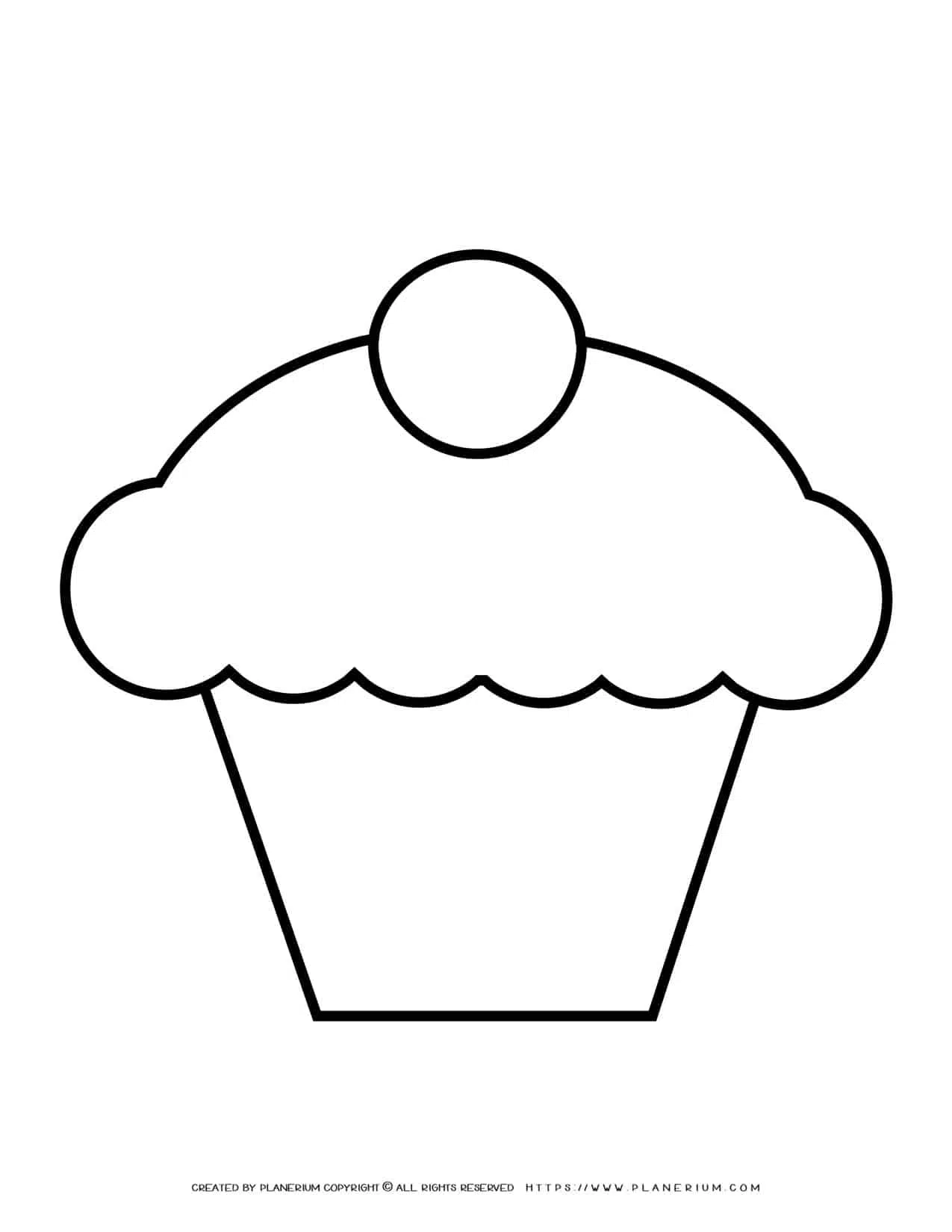 Discover more than 67 cup cake outline images awesomeenglish edu vn