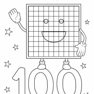 Numbers Coloring Pages 100 | Planerium
