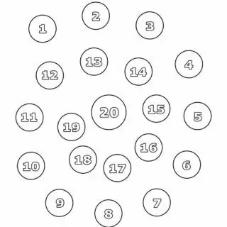 Numbers Coloring Pages 1-20 In Spiral | Planerium