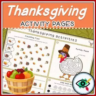 Thanksgiving - Printable Activity Pages - Featured One | Planerium
