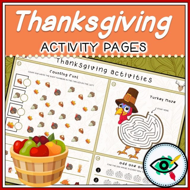 Thanksgiving Activity Pages - Printable Activities | Planerium