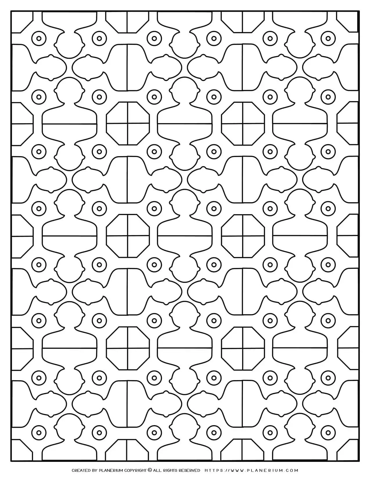 Adult Coloring Pages - People Pattern | Planerium