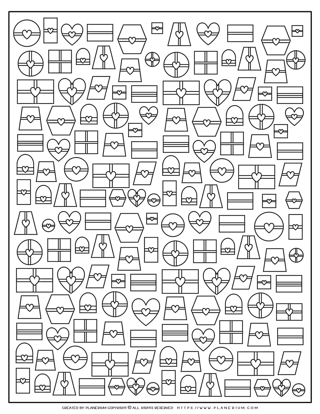 Adult Coloring Pages - Presents | Planerium