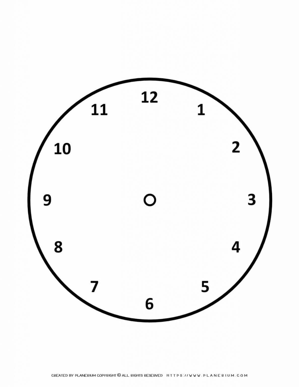 Clock Outline | Planerium