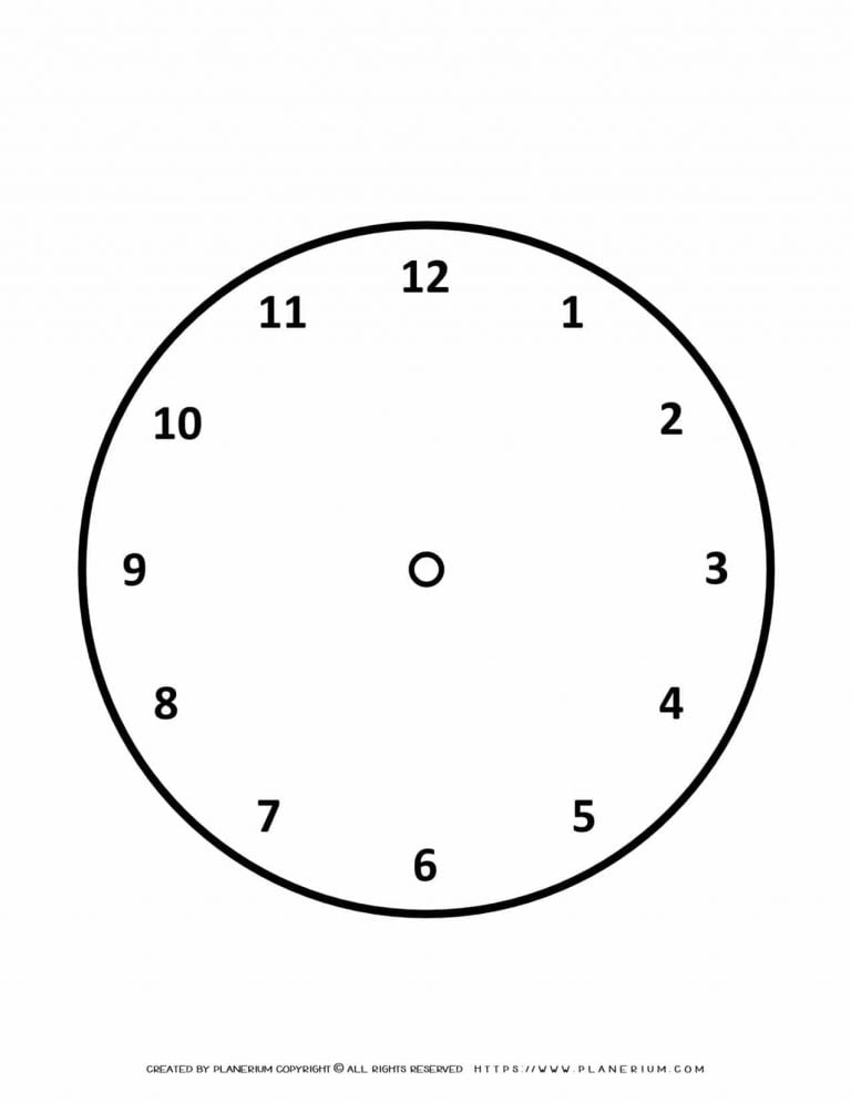 Clock Outline | Planerium