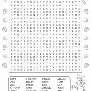 Easter Word Search Puzzle | Planerium