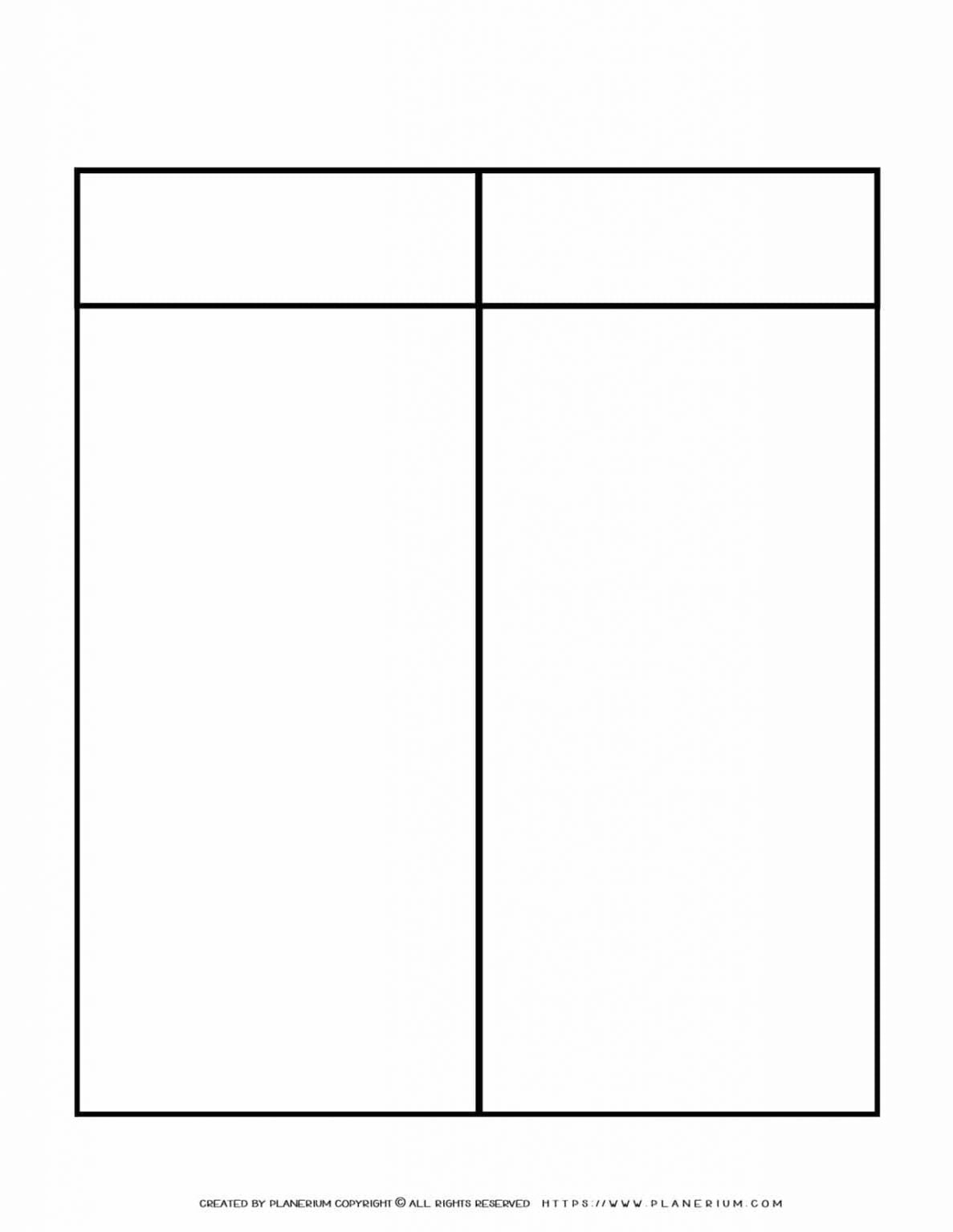 graphic-organizer-templates-two-columns-one-row-chart-planerium