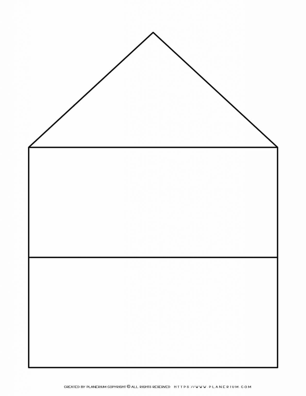 Graphic Organizer Templates House Chart Two Rows Chart Planerium