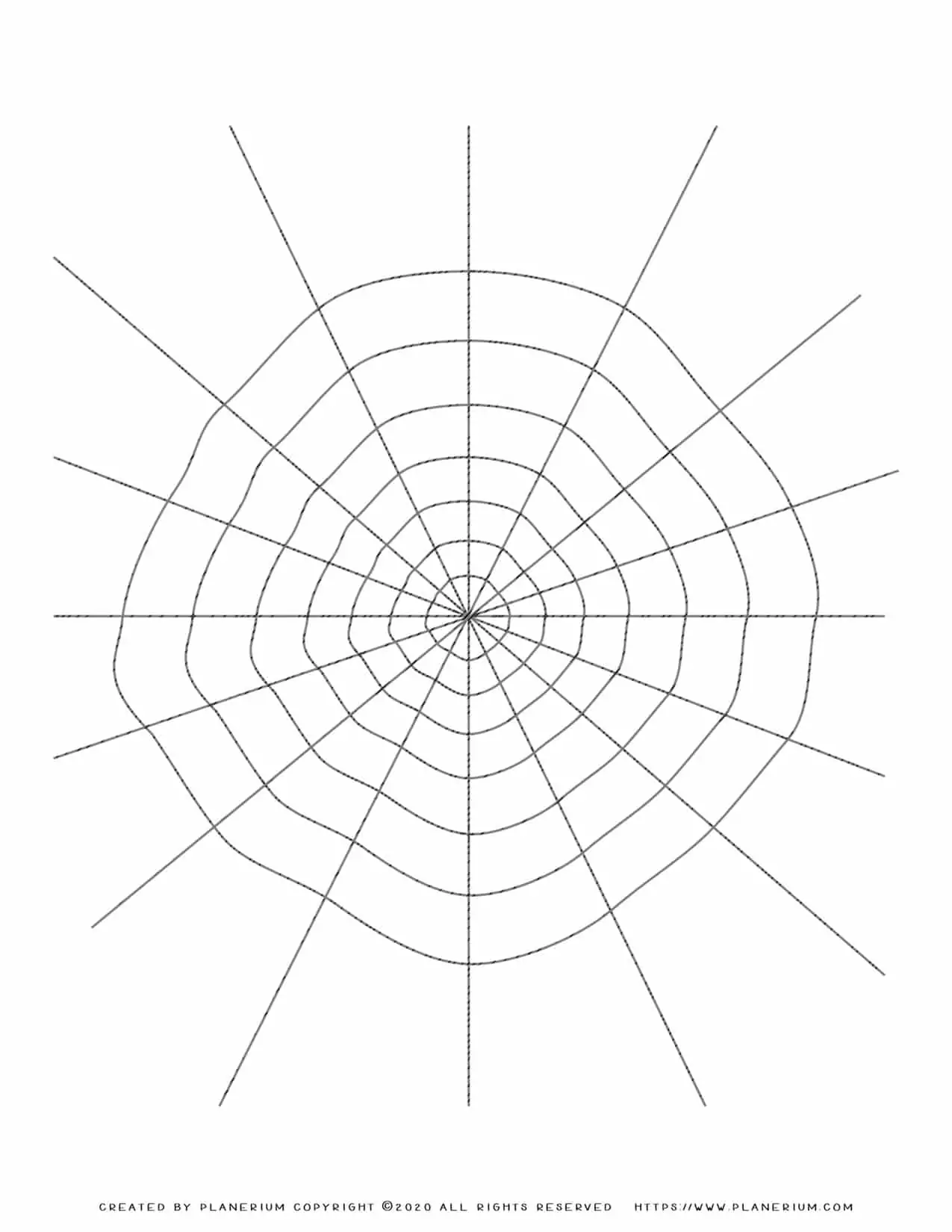 Halloween Coloring Pages - Spider Web outline | Planerium