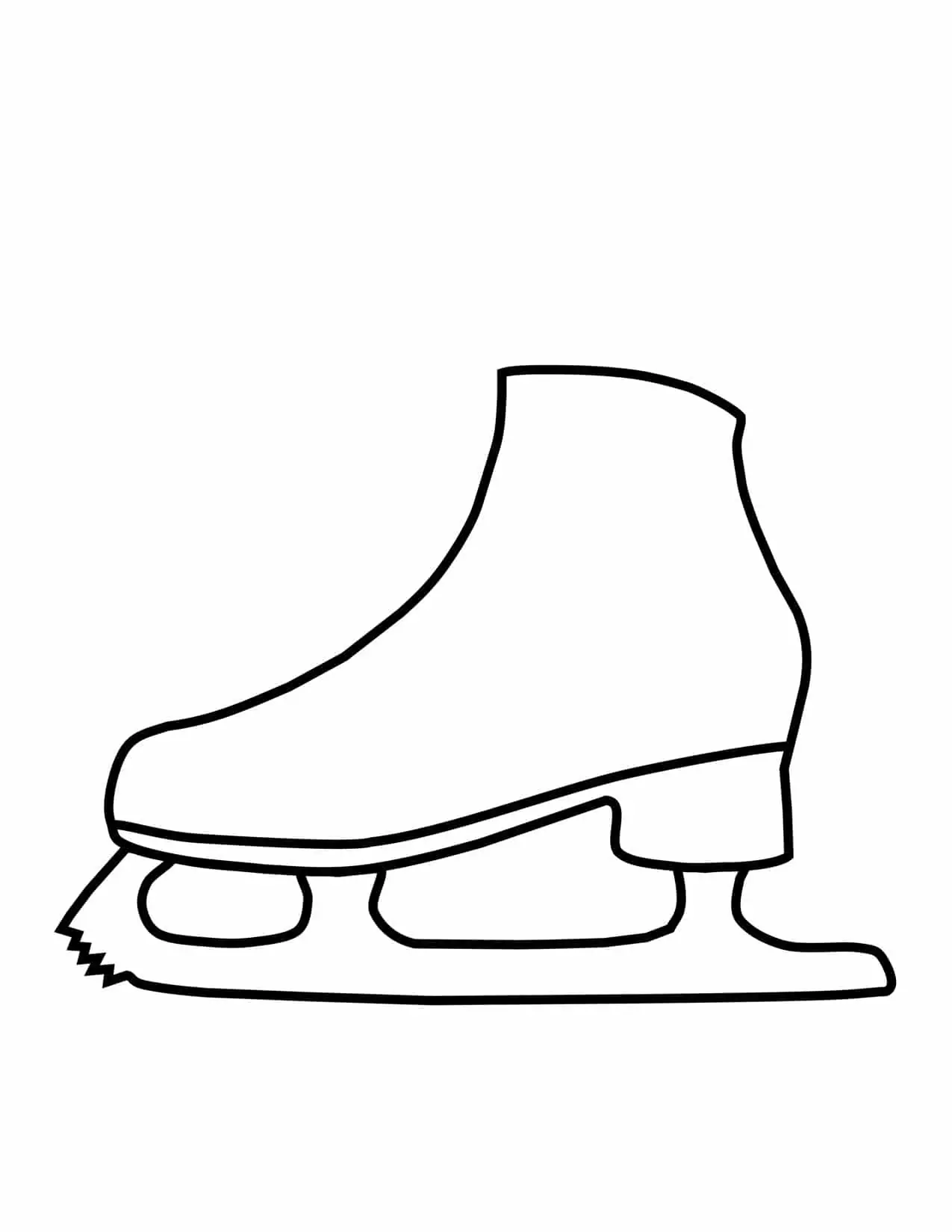 Ice skate outline
