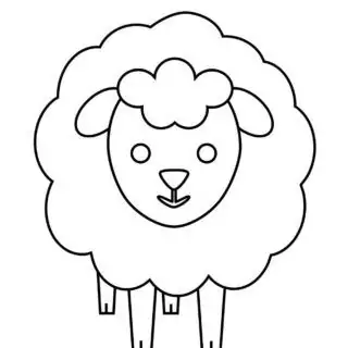 Sheep Coloring Page | Planerium