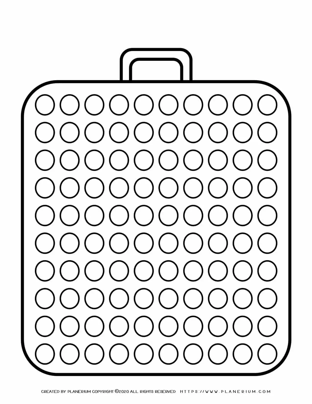 Templates - Big Suitcase With a Hundred Circles | Planerium
