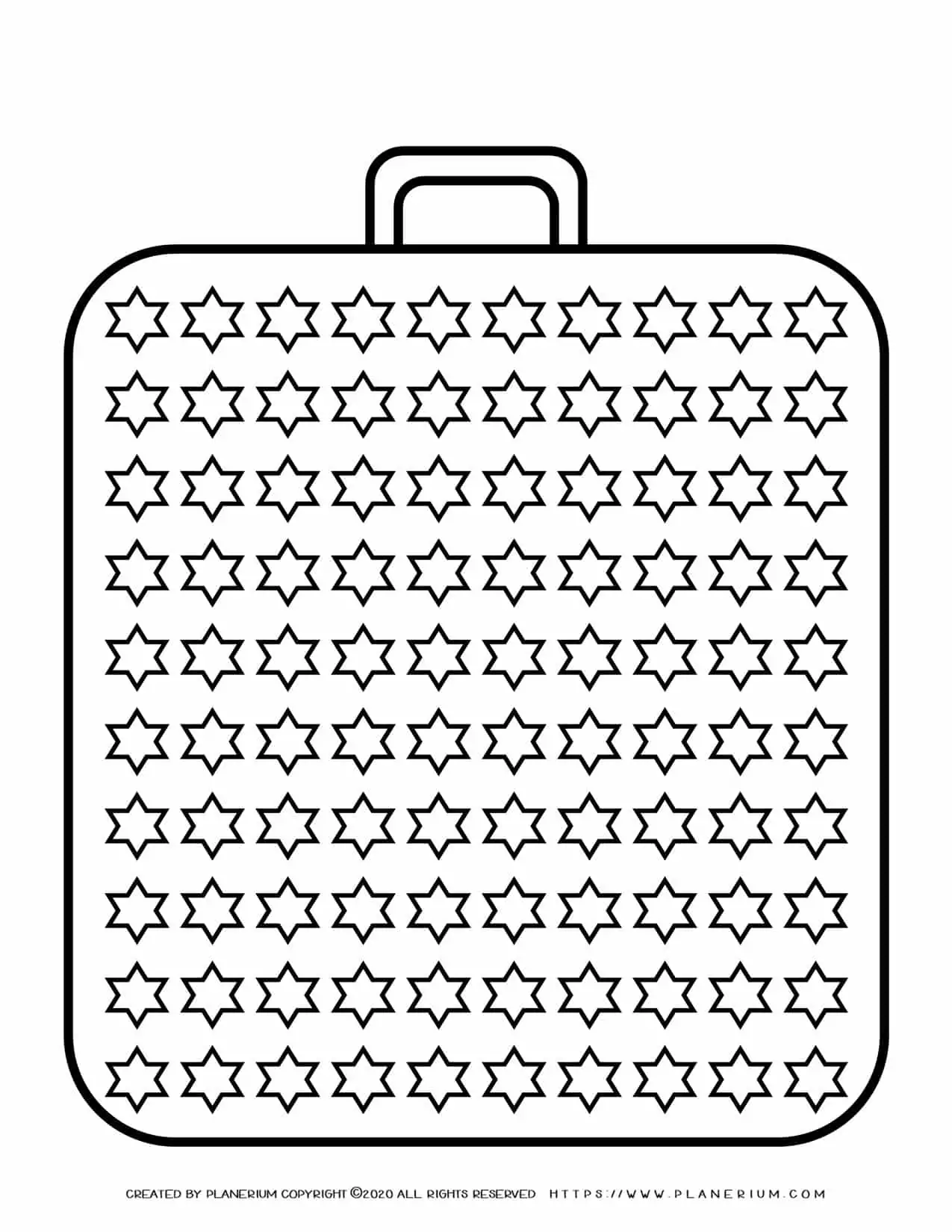 Templates - Big Suitcase With a Hundred Stars | Planerium