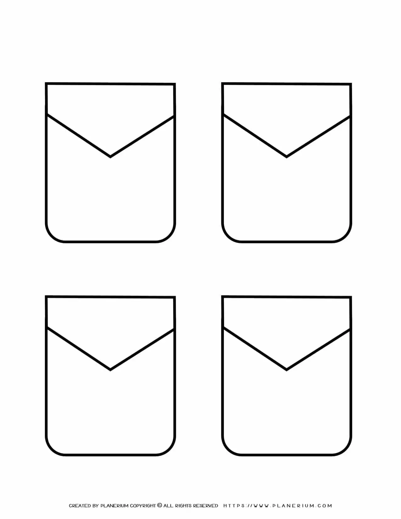 Templates - Four Pockets | Planerium