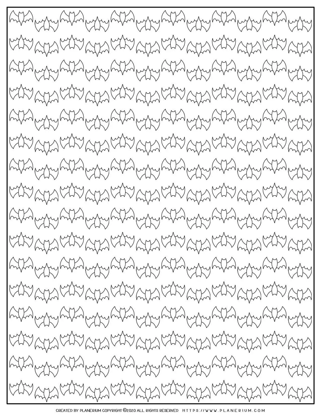Bat Pattern | Planerium