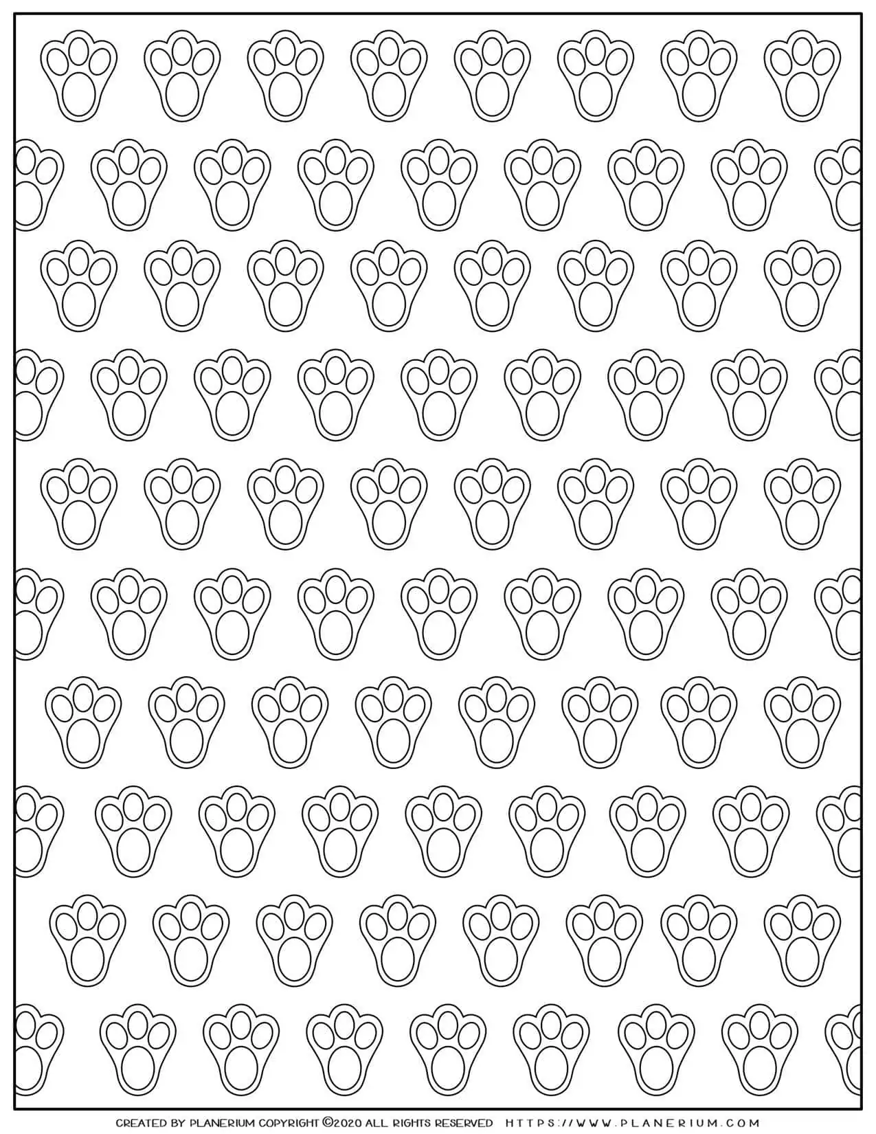 Bunny Footprint Pattern | Planerium