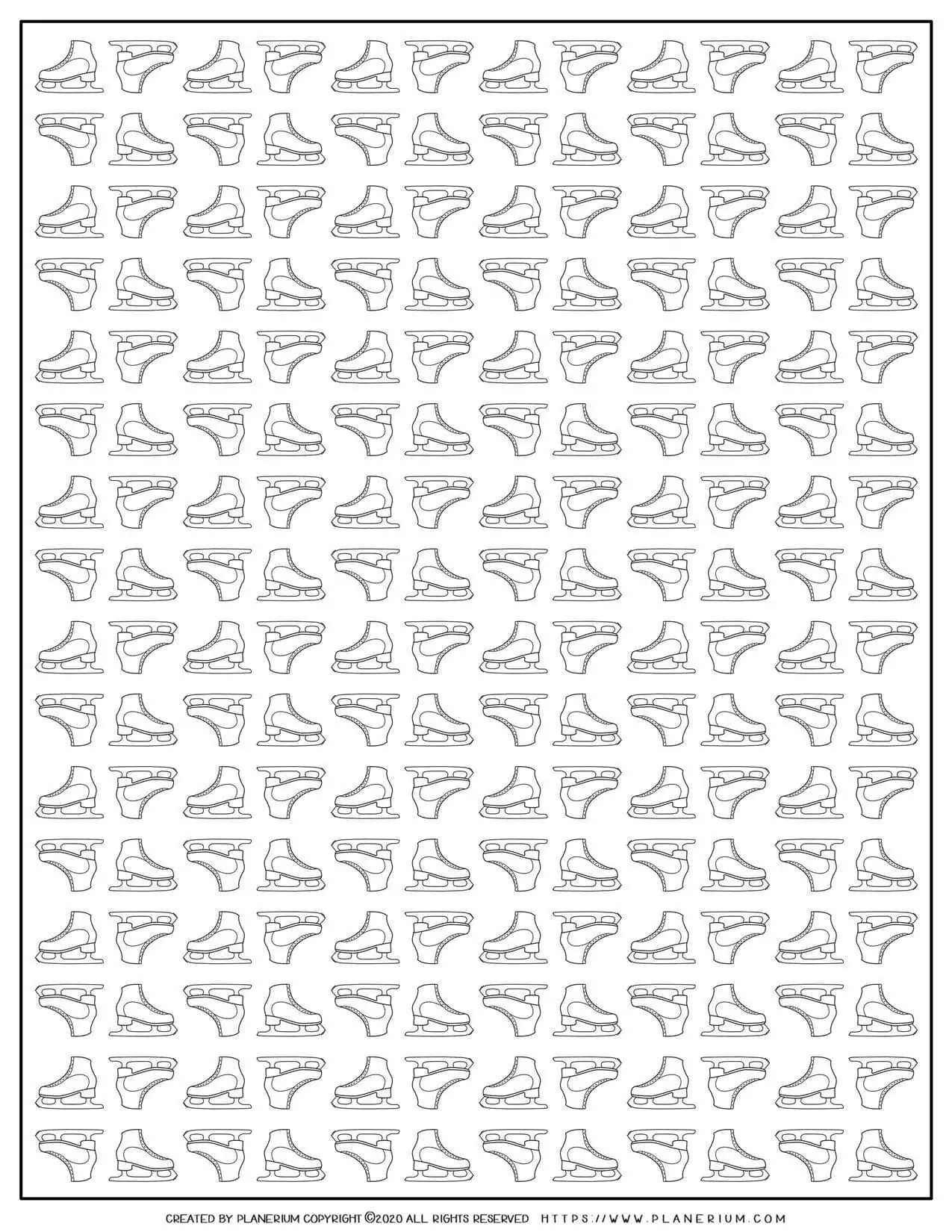 Ice Skate Pattern | Planerium