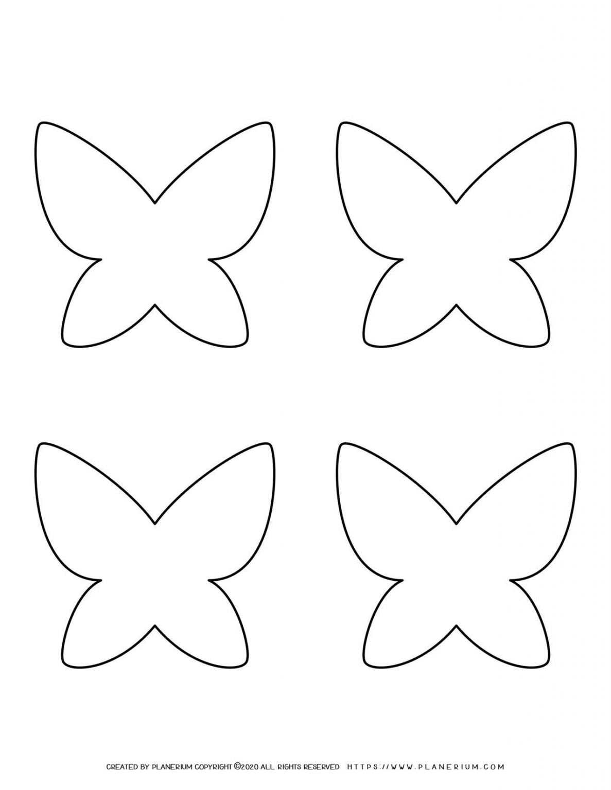 Templates - Four Butterflies | Planerium