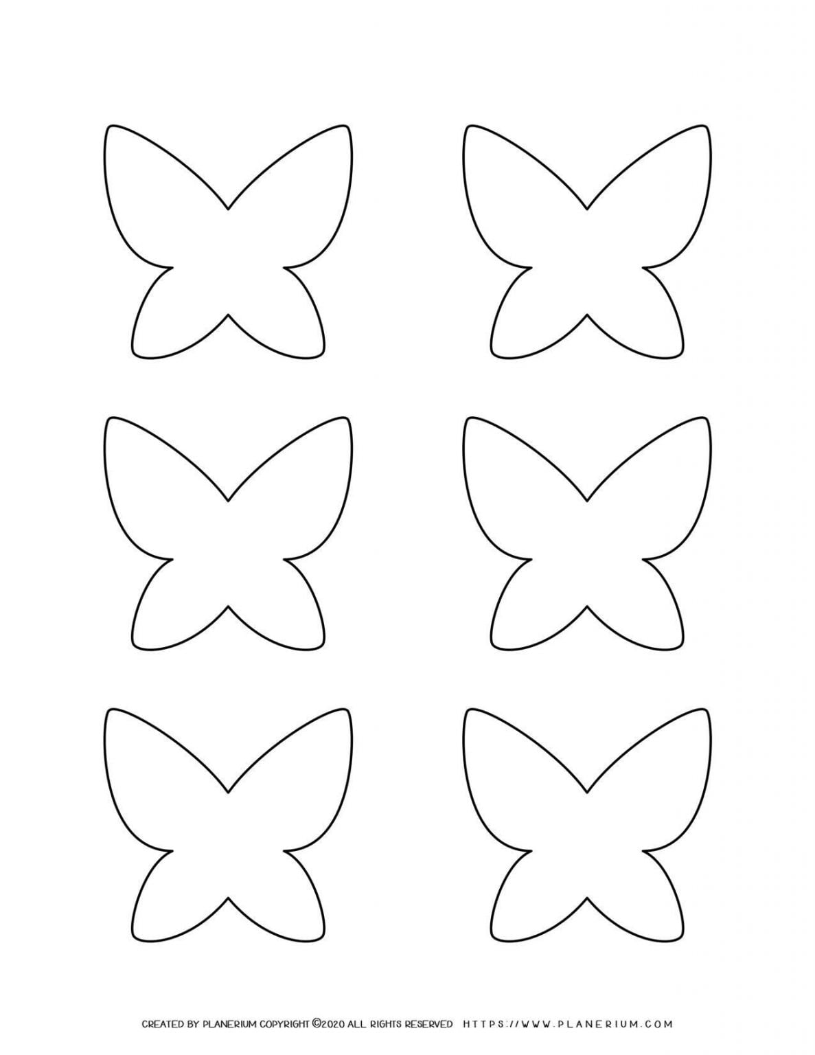 Templates - Six Butterflies | Planerium