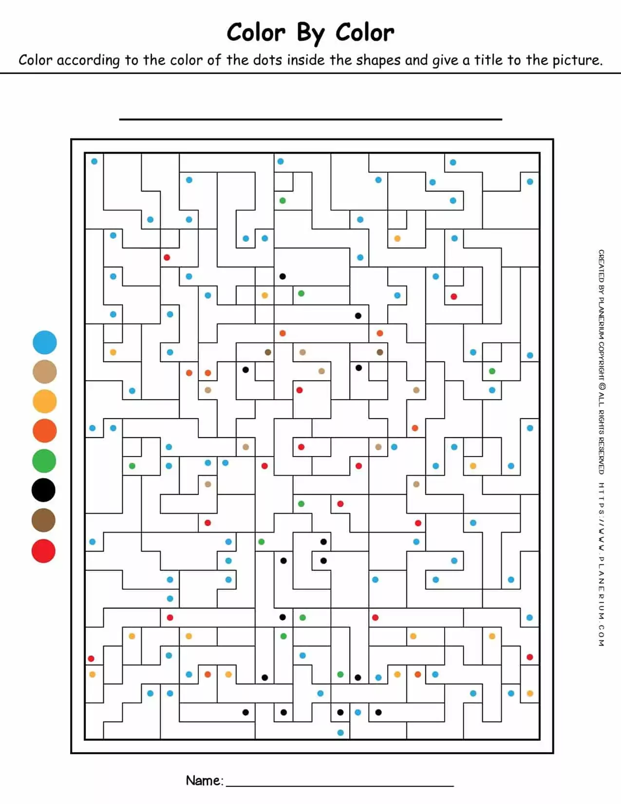 Carnival Worksheet - Color By Colors | Planerium