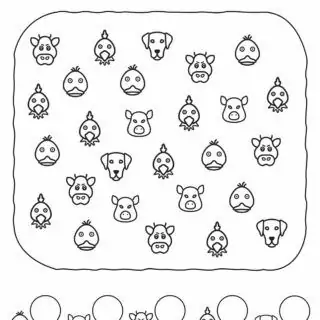 Farm Animals - Counting Animal Faces | Planerium