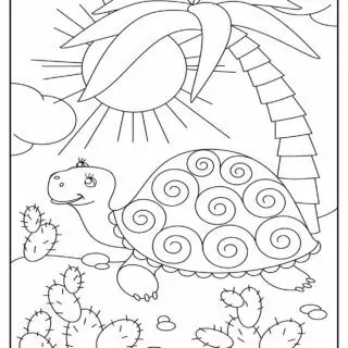 Turtle And Palm Tree | Planerium