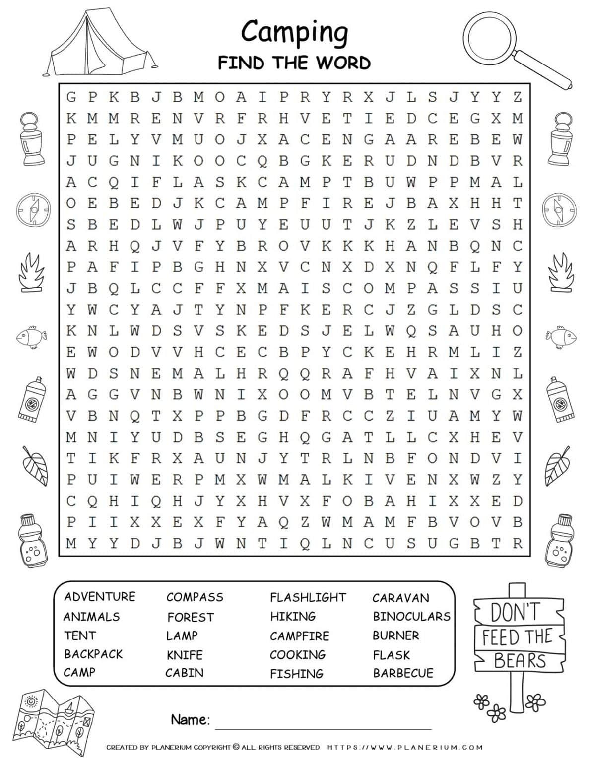 camping-word-search-planerium