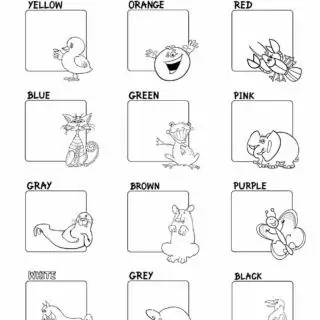 Colors Worksheet - Coloring By Color Name | Planerium