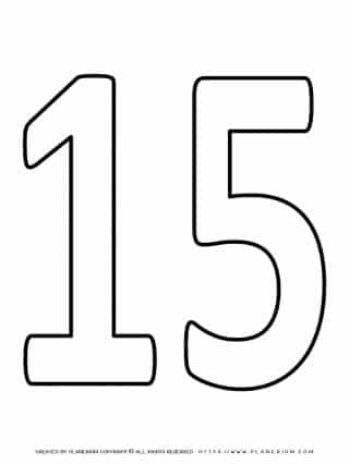 All Seasons - Coloring Page - Number Fifteen | Planerium