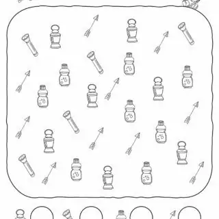 Camping Worksheet - Counting Objects | Planerium