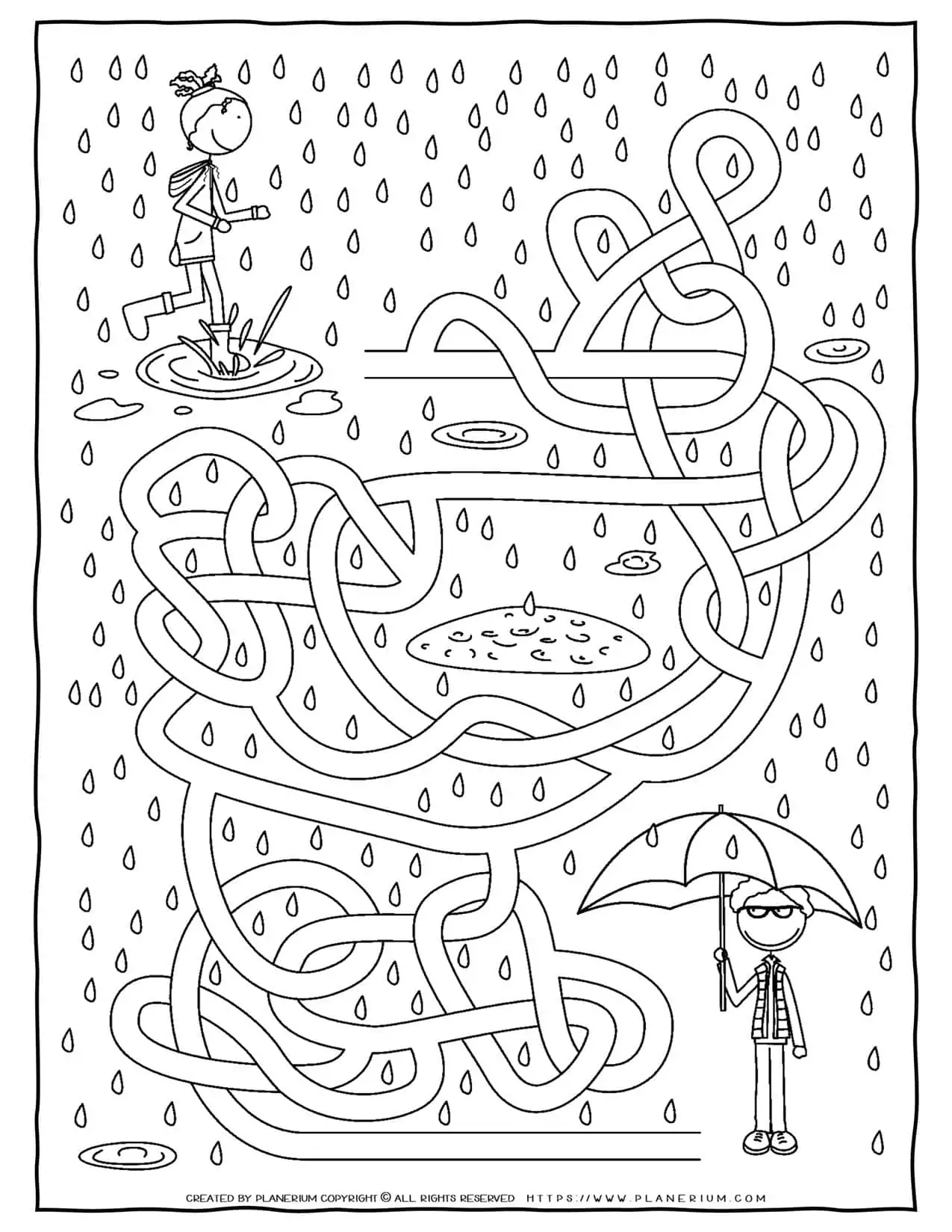 Maze Game - Rain | Planerium