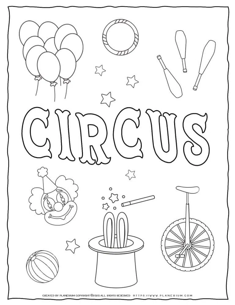 Circus Title and Objects